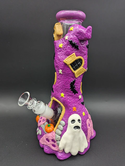 10" 3D Halloween Spooky Beaker Bong