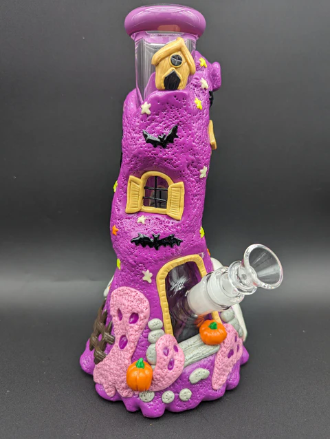 10" 3D Halloween Spooky Beaker Bong