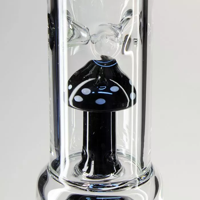 10-Arm Perc Glass Ice Bong with Mushroom Splash Guard