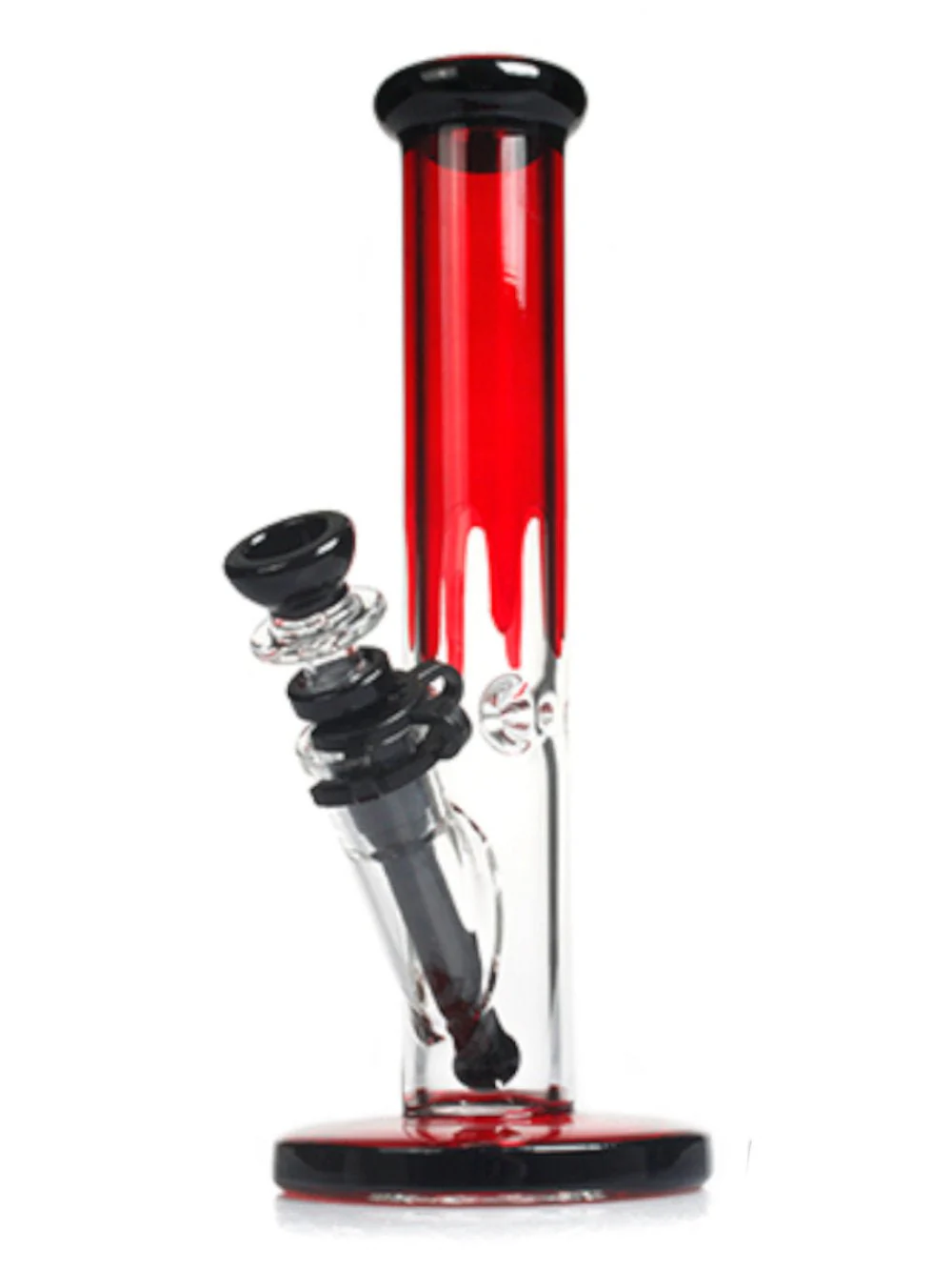 10-Inch Drip Straight Tube Bong with Ice Catcher