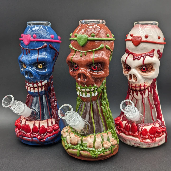 10 Inch Tribal Doctor Creepy 3D Resin Bong