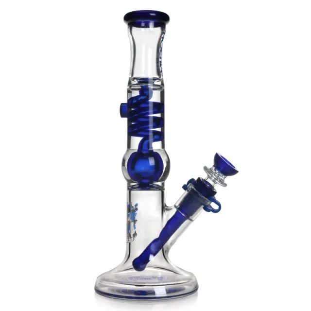 11-Inch Freezable Glycerin Coil Bong with Smooth Filtration