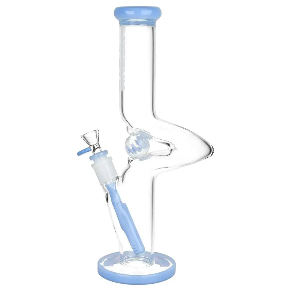 12.75 inches Kinked Marble Bong Tube Neck