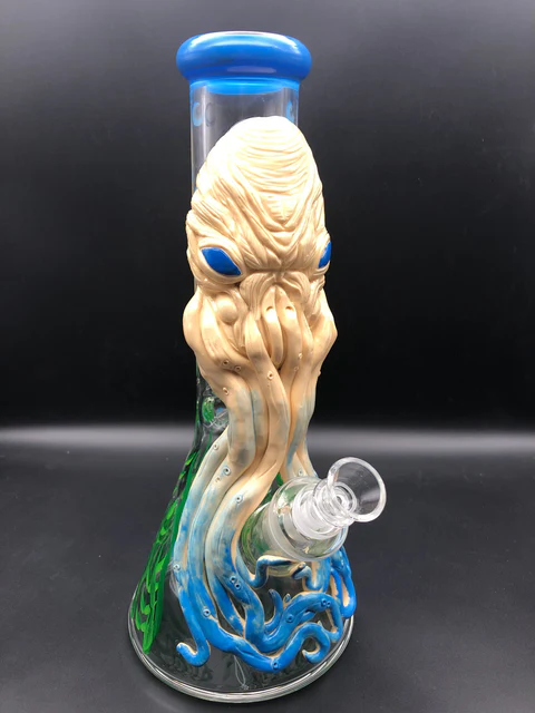 13 Inch Cthulhu 3D Beaker Glass Bongs