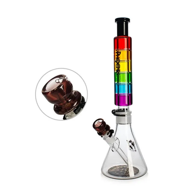 16-Inch Glycerin Bong with Beaker Base and Freezable Top