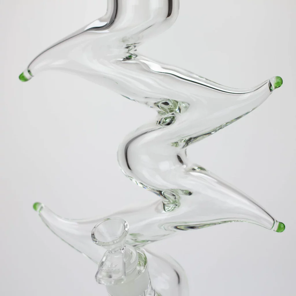 19" Kink Zong Glass Water Bong – Smooth Hits with a Stylish Twist