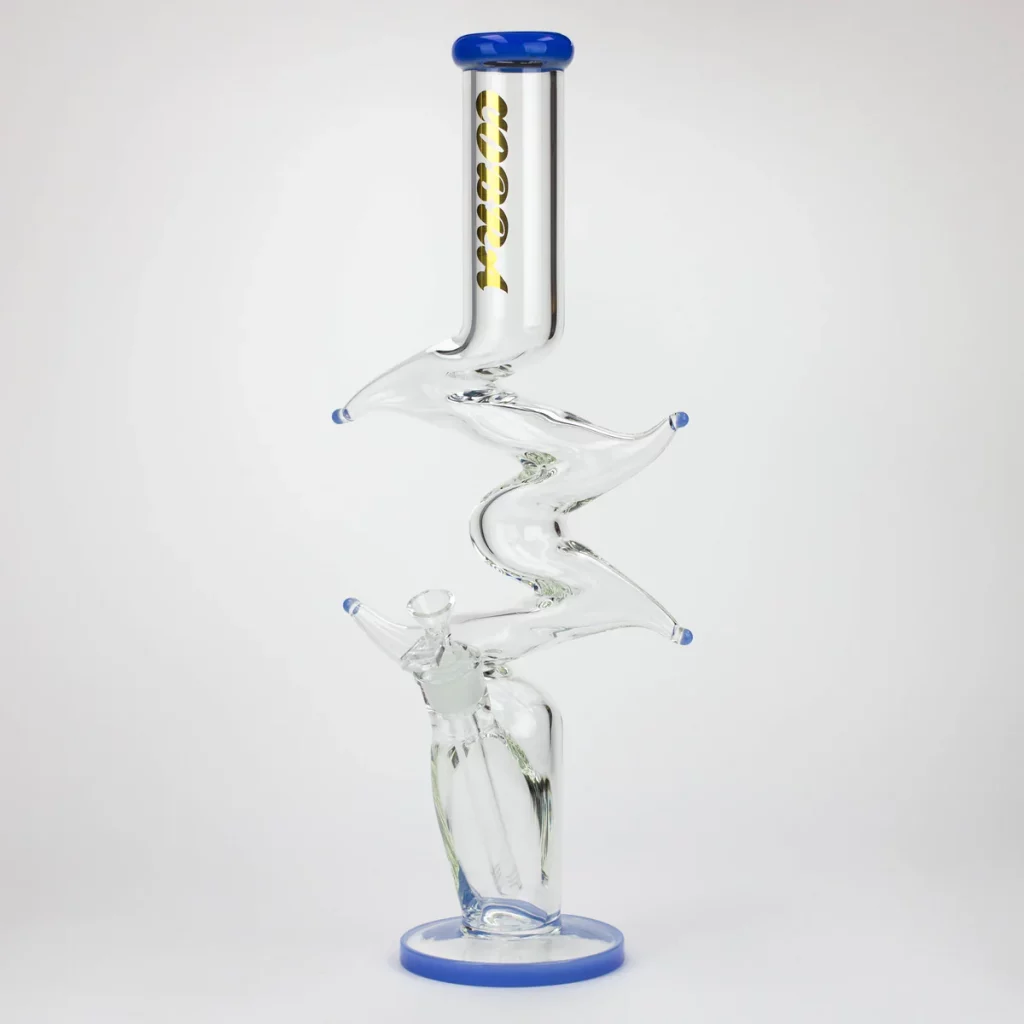 19" Kink Zong Glass Water Bong – Smooth Hits with a Stylish Twist