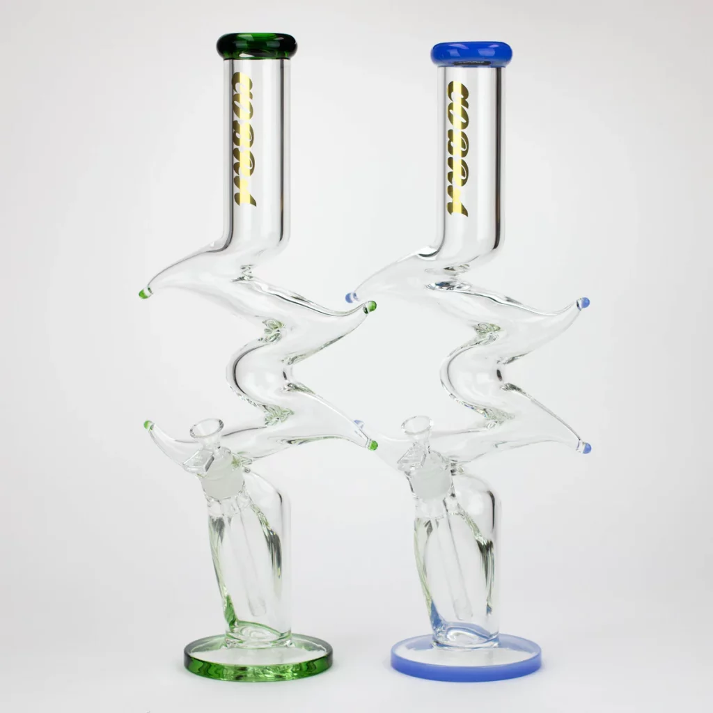 19" Kink Zong Glass Water Bong – Smooth Hits with a Stylish Twist