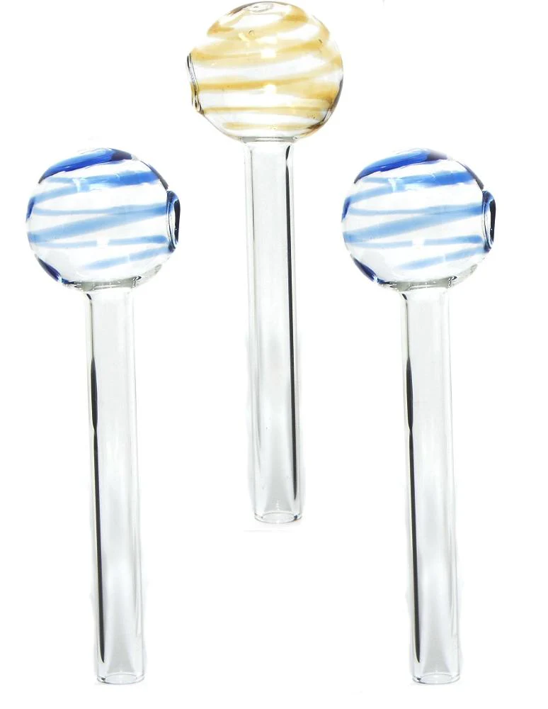 4" Swirl Lollipops Glass Oil Burner Pipe