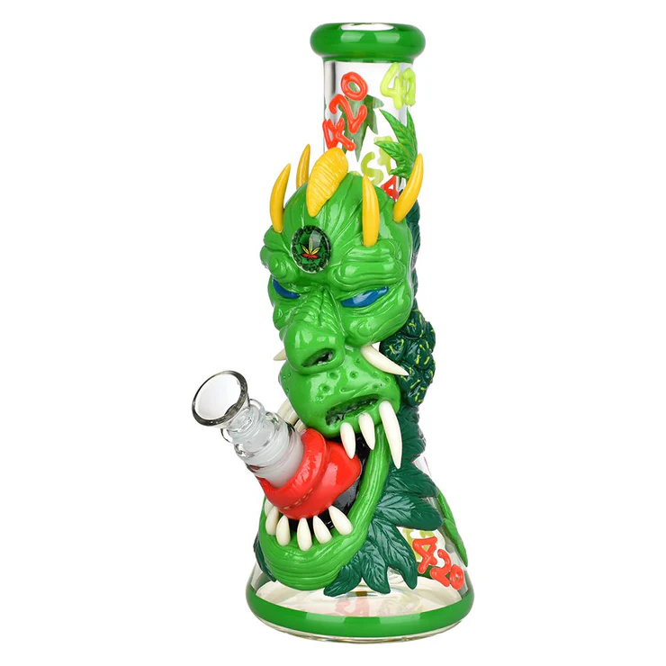 420 dragon glow beaker bong