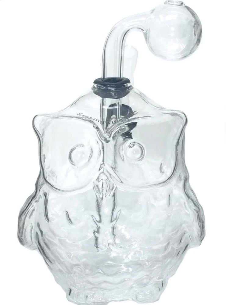 5" Owl Glass Oil Burner Pipe Rig – Unique Owl-Shaped Design