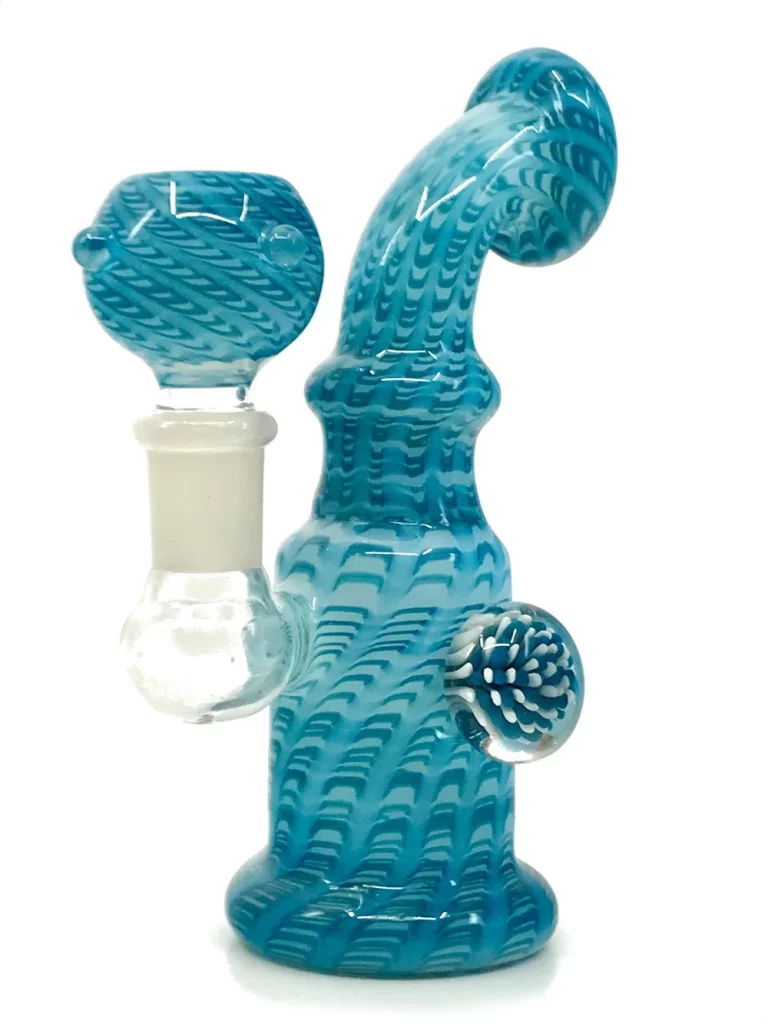 6-Inch Wrap & Rake Bong – Versatile Design for Flower & Dabs