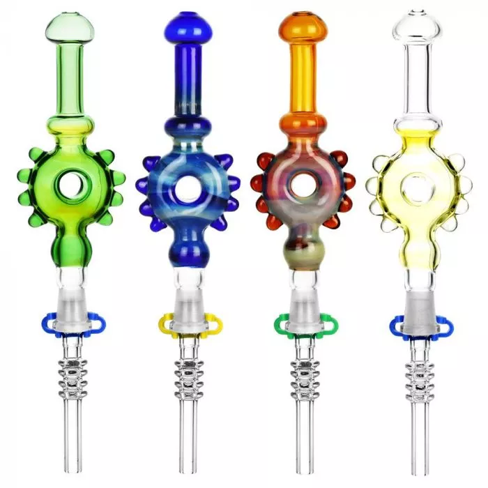 7.5 Inch Studded Donut Dab Straw Wholesale