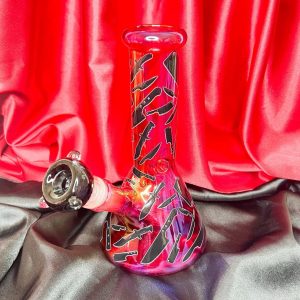 8-Inch Red Bloody KnivesGlass Water Pipe/Bong