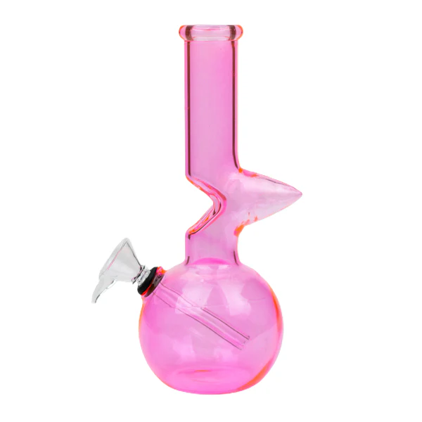 8 Inch Zig Zag Globe Glass Bong