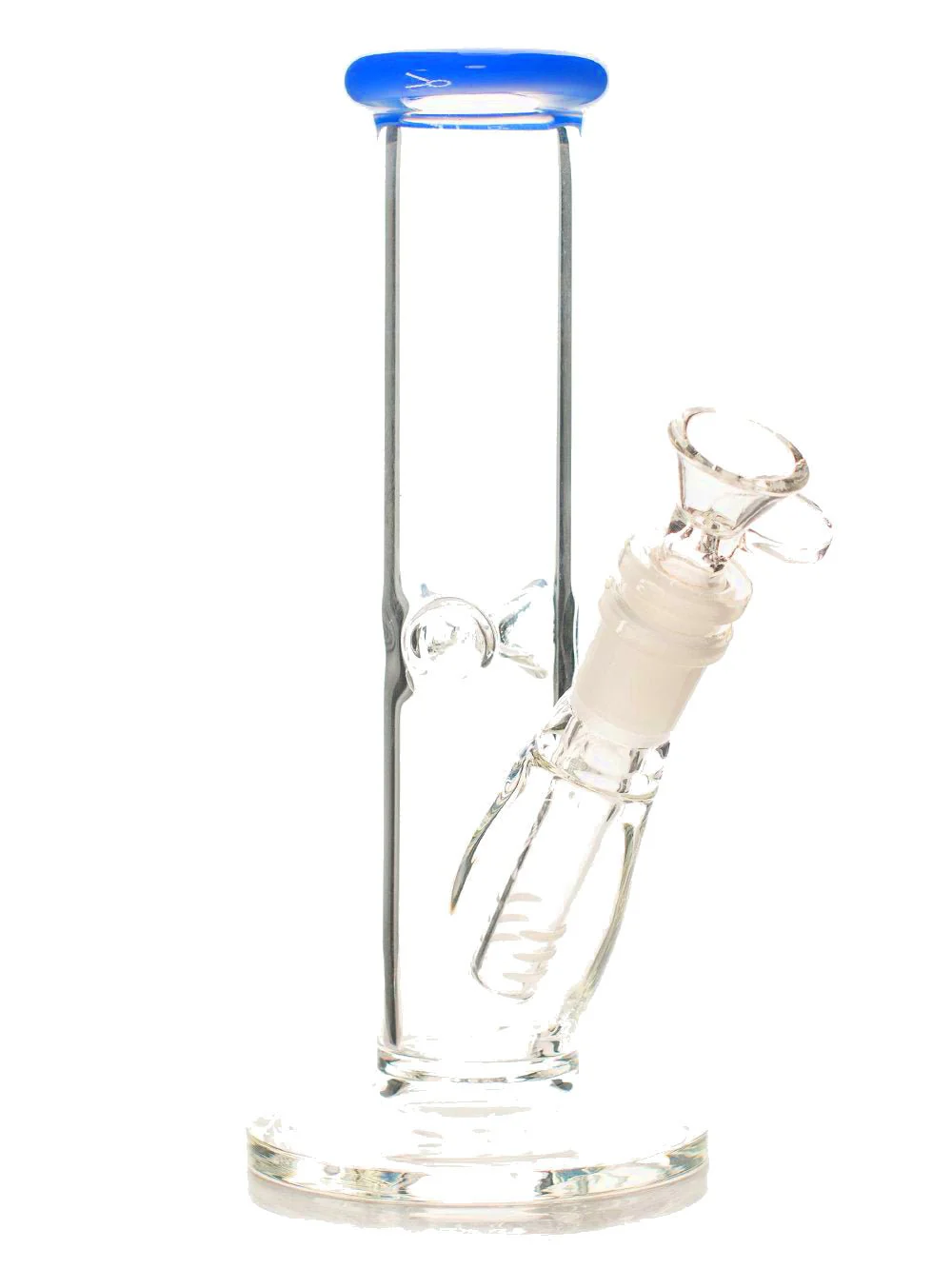 8" Mini Straight Tube Glass Bong