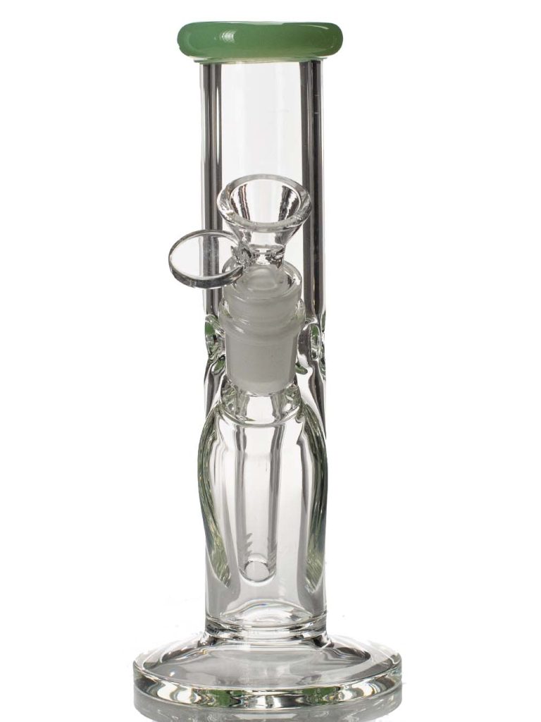 8" Mini Straight Tube Glass Bong