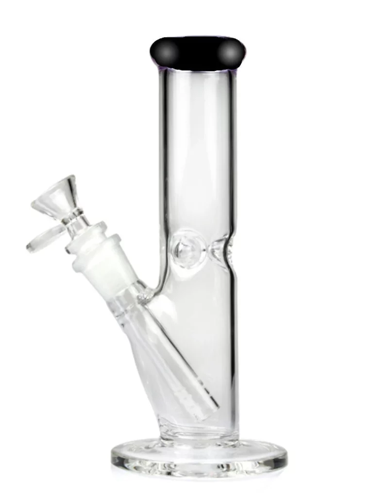 8" Mini Straight Tube Glass Bong