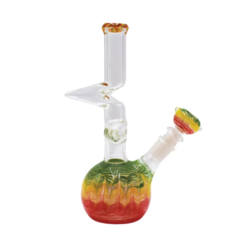 9.5" Mini Zig Zag Water Bubbler – Compact & Smooth Smoking Experience