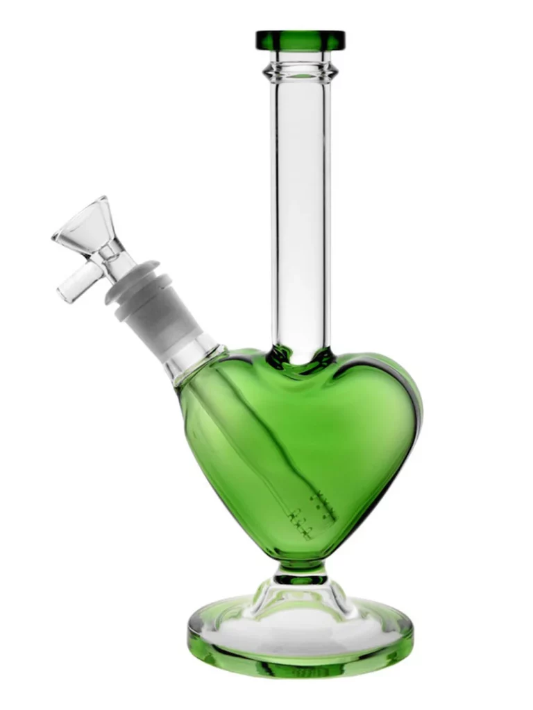 9" Heart-Shaped Glass Bong