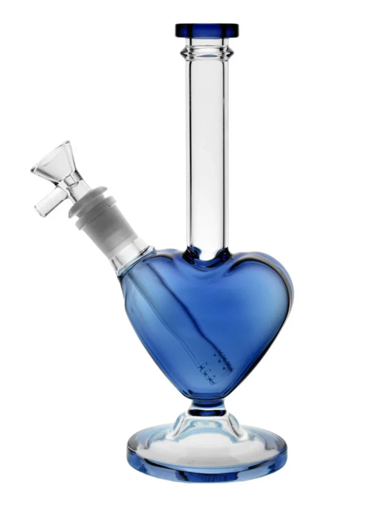 9" Heart-Shaped Glass Bong