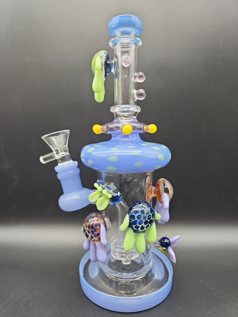 9 Inch Dragonfly Honeycomb 3D Glass Water Pipe