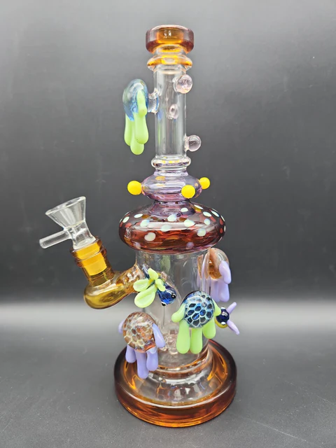 9 Inch Dragonfly Honeycomb 3D Glass Water Pipe