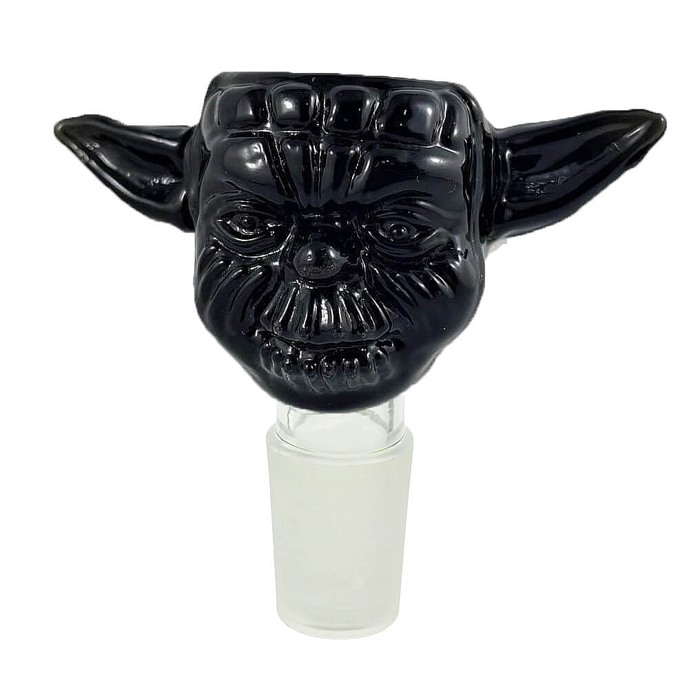 Alien Black Glass Bong Bowl 18mm | Customizable Color Options