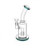 Bent Neck Bong with Matrix Percolator – 8 Inch Handheld Water Pipe