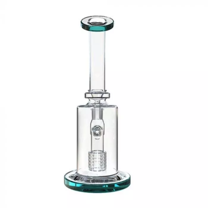 Bent Neck Bong with Matrix Percolator – 8 Inch Handheld Water Pipe