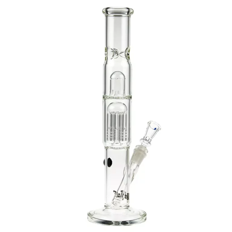 Cylinder 6-Arm Perc Bong with Carb Hole