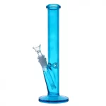 Cylinder Neon Glass Straight Tube Bong