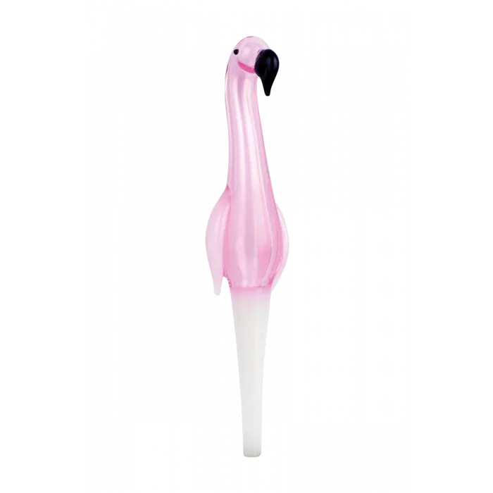 Flamingo Glass Dab Straw Collector