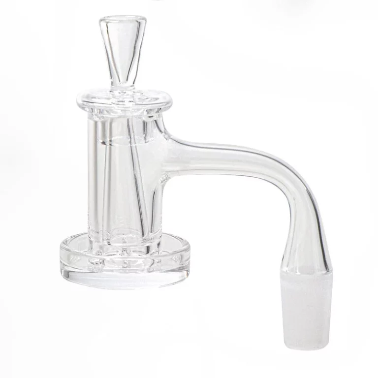 Full Weld Charmer Quartz Banger Set with Quartz Cap & Quartz Cone