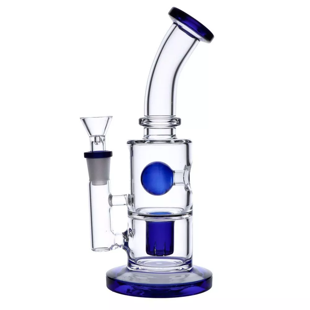 Glass Ball Bubbler with Slitted Perc