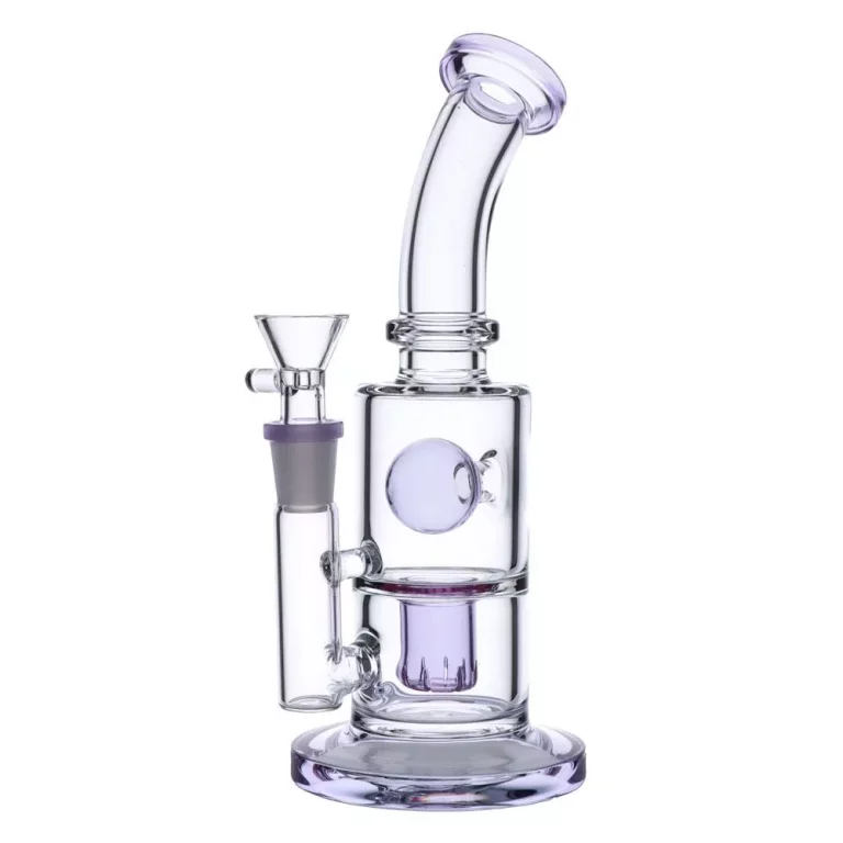 Glass Ball Bubbler with Slitted Perc