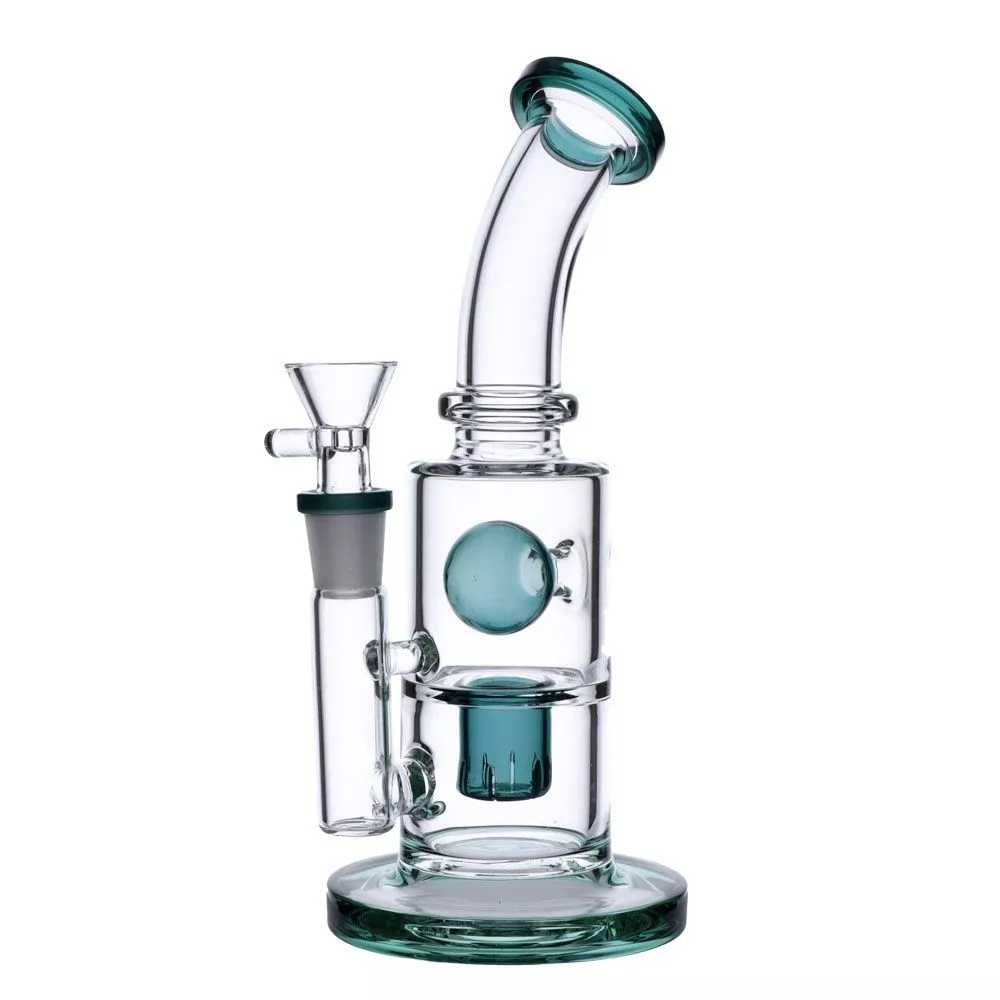 Glass Ball Bubbler with Slitted Perc