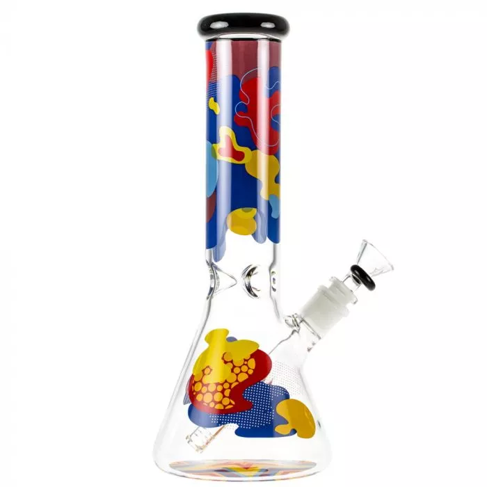 Glass Beaker Ice Bong | Papaya