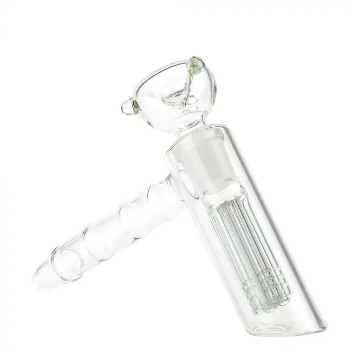 Glass Handheld Bubbler with 6-Arm Diffuser Downstem