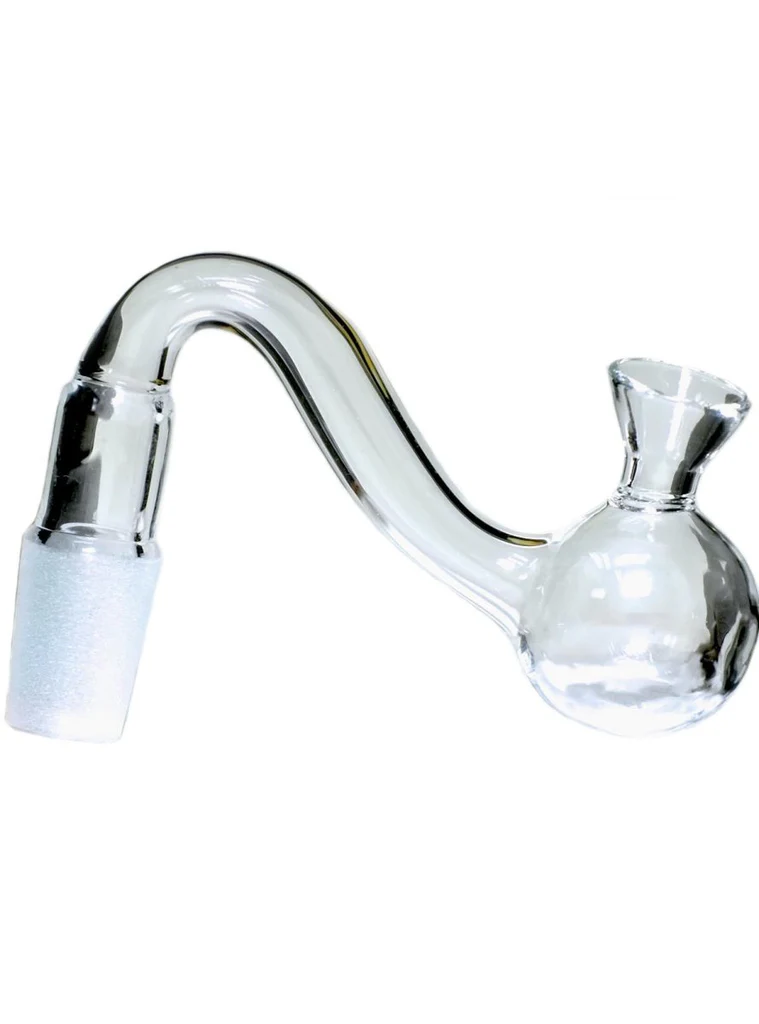 Glass Oil Burner Pipe with Funnel Attachment