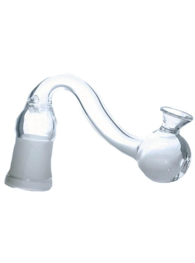 Glass Oil Burner Pipe with Funnel Attachment