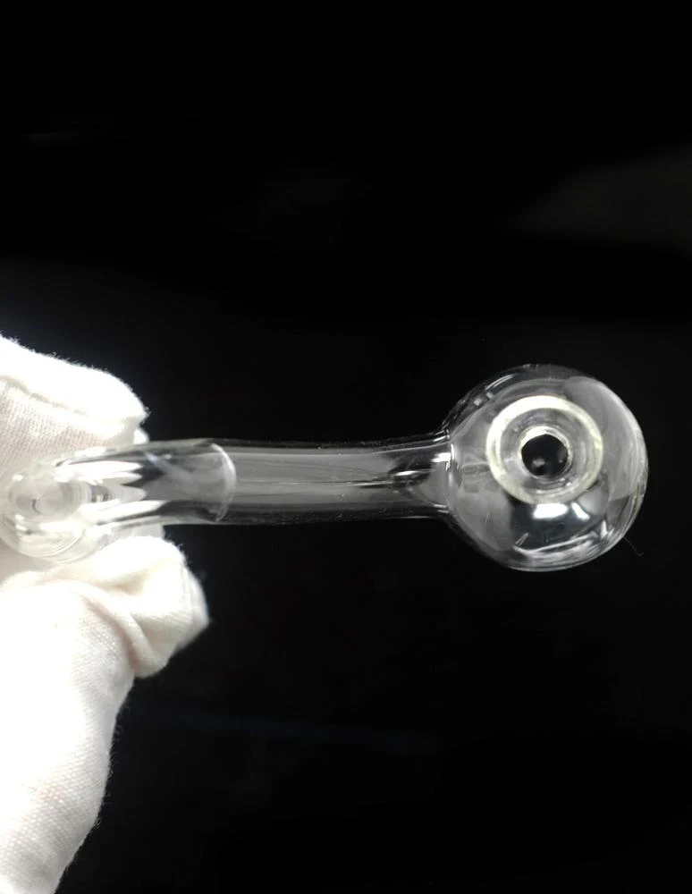 Glass Oil Burner Pipe with Funnel Attachment