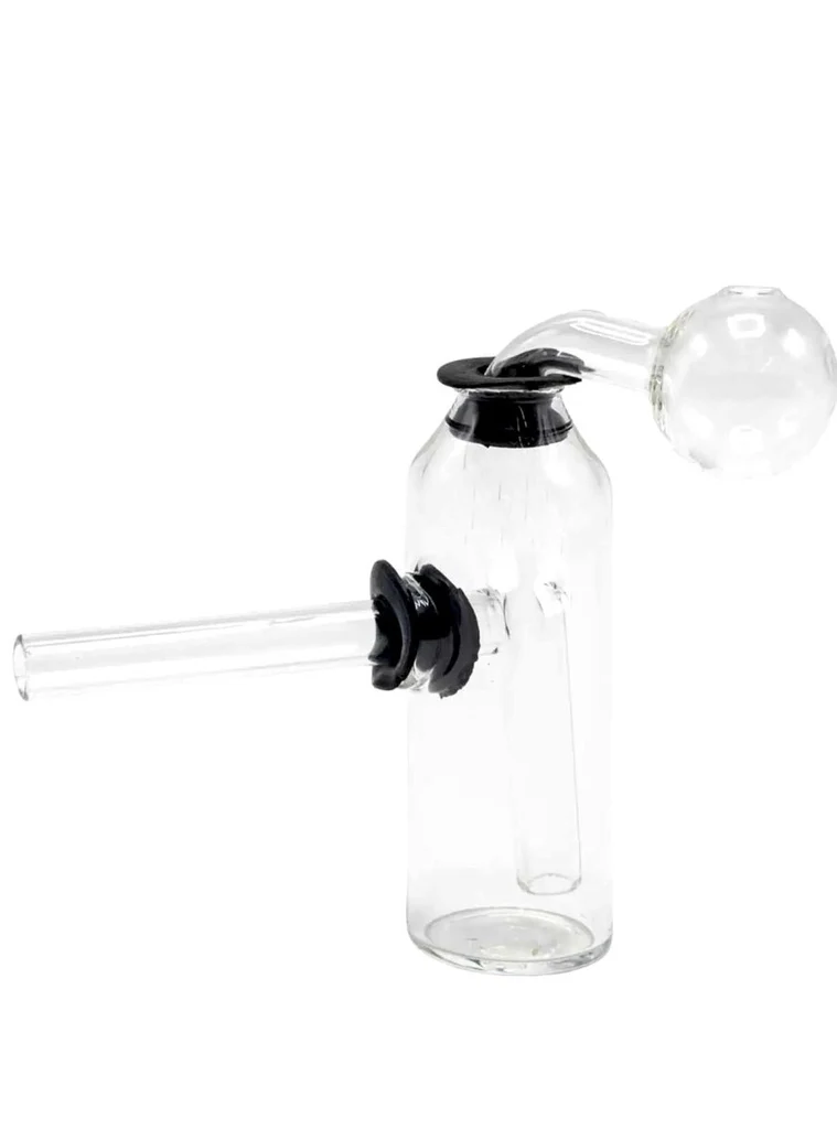 Glass on Glass Vial Oil Burner Rig Bubbler Pipe