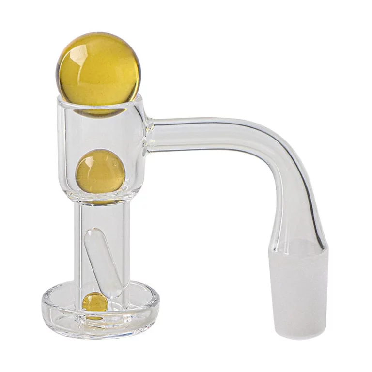 Honey Drops Quartz Terp Slurper Set – Includes Marble Cap, Valve Cap, Pearl & Quartz Pill