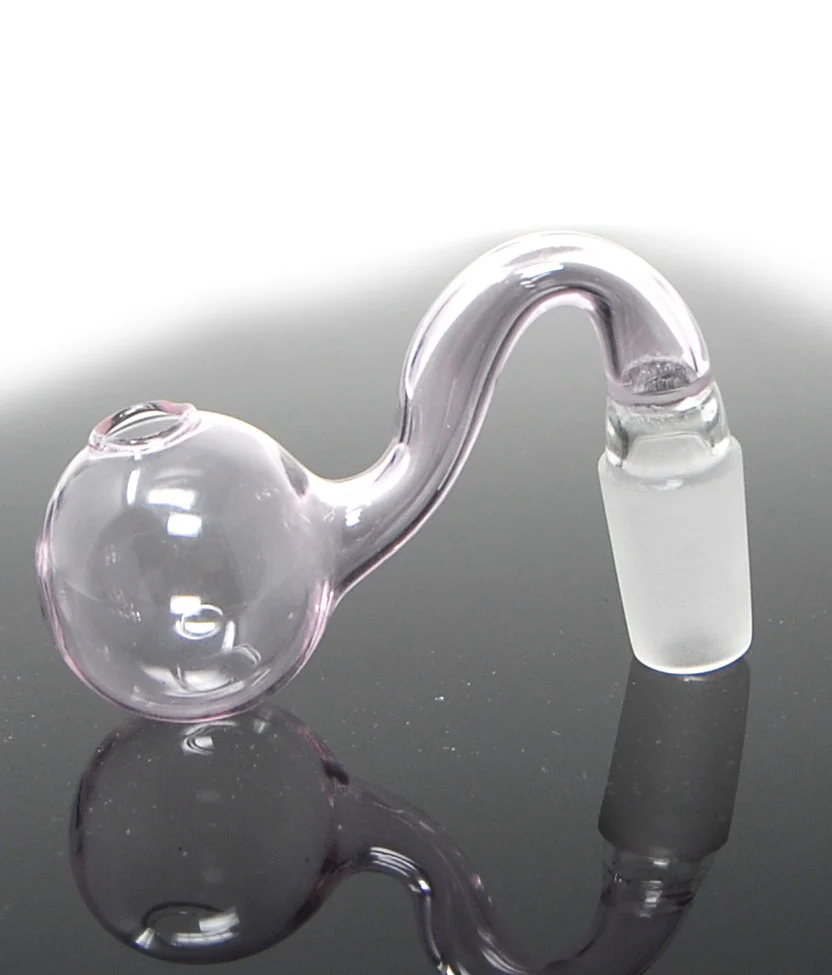 Pink Glass Oil Burner Pipe Attachment Adapter Downstem