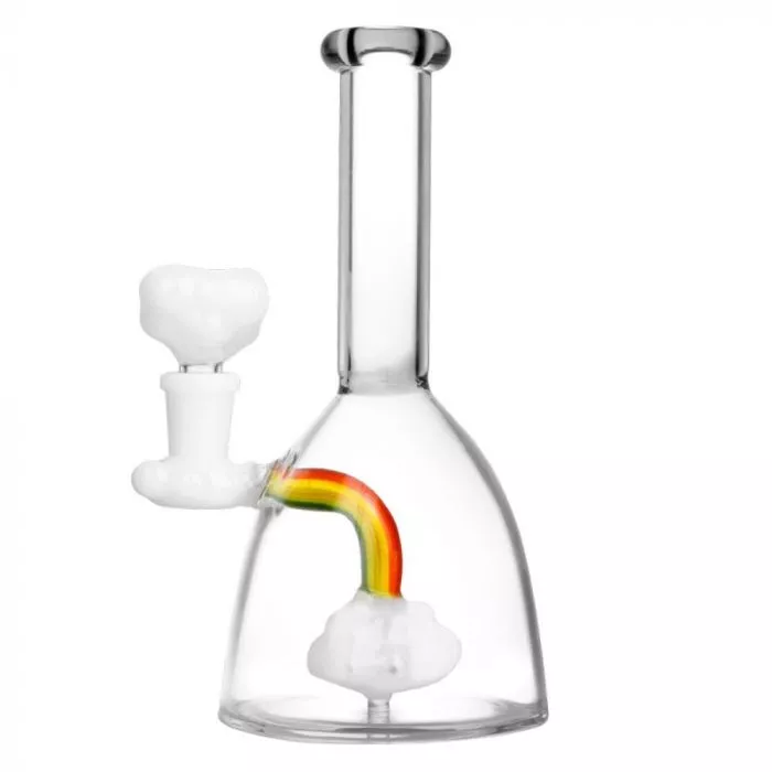 Rainbow Cloud Beaker Bong | 7.5 Inches