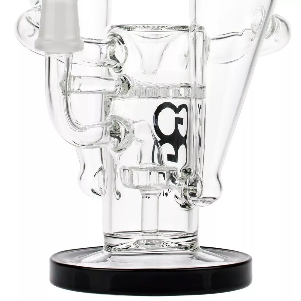 Recycler Vapor Bubbler with Showerhead & Honeycomb Disc Perc