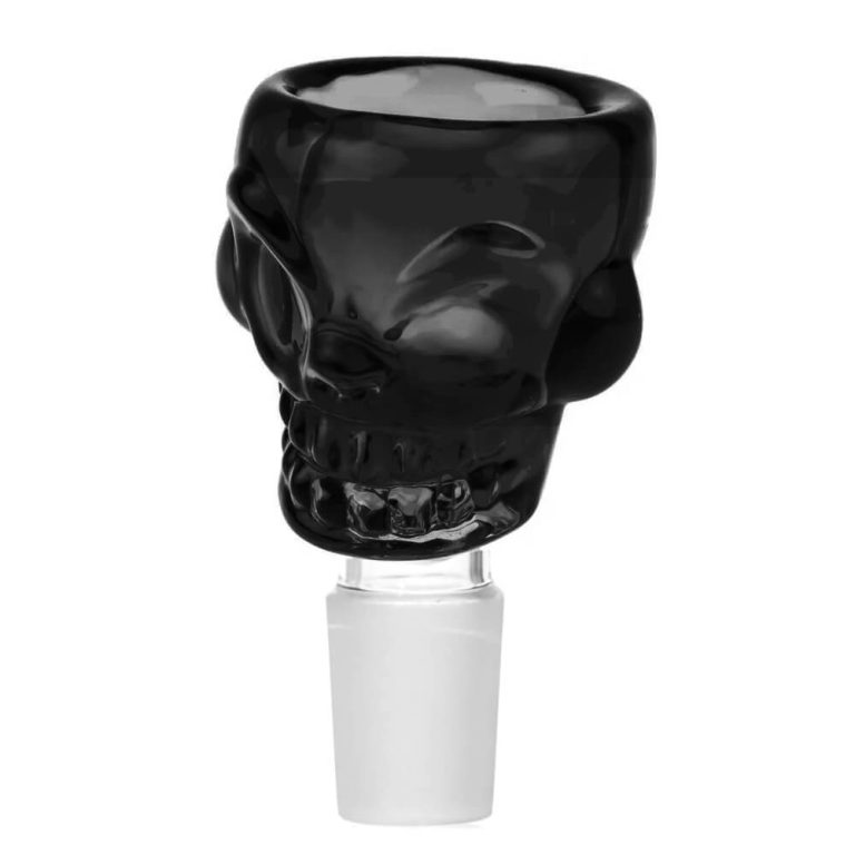 Skull Glass Bong Bowl 18mm | Customizable Colors