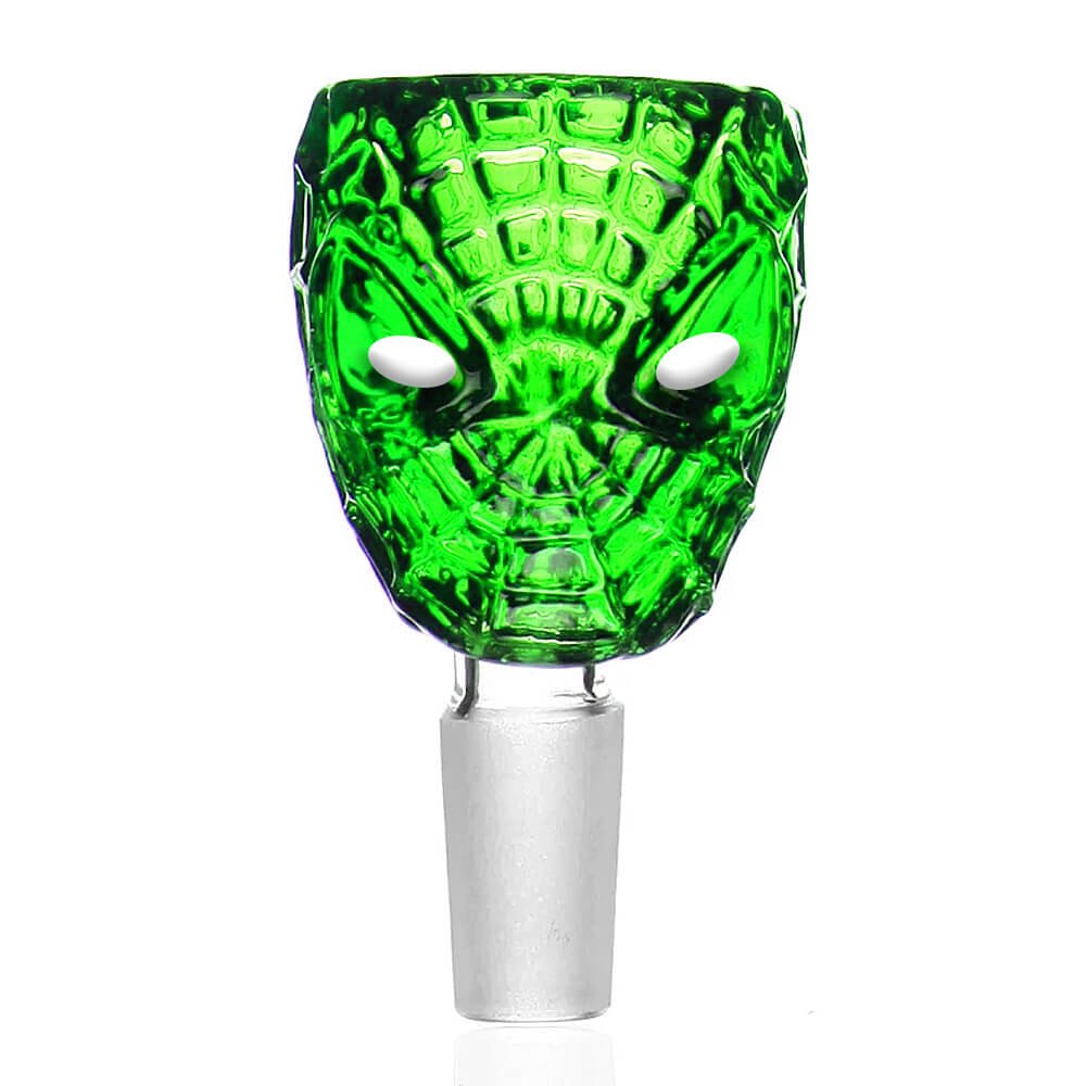 Spider Face Glass Bong Bowl | Customizable Colors Available