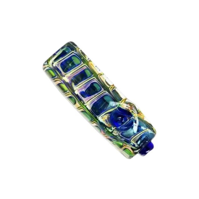 Squared Glass Hand Pipe – Unique Handcrafted Design